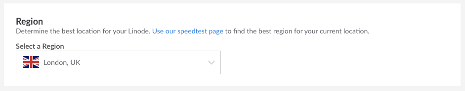 Linode Region - London, UK.