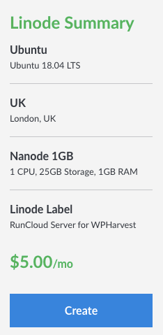 Linode Summary.